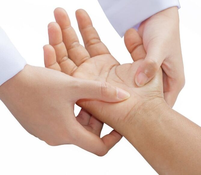 Reumatoïde psoriasis kan de handen aantasten